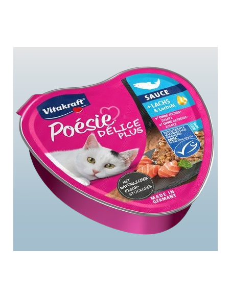 Vitakraft Poesie Delice Plus Salmone Gr.85.Cibo Umido per gatti