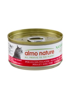 Almo Nature Gatto Pollo e Fegato gr 70. Cibo Umido per gatti