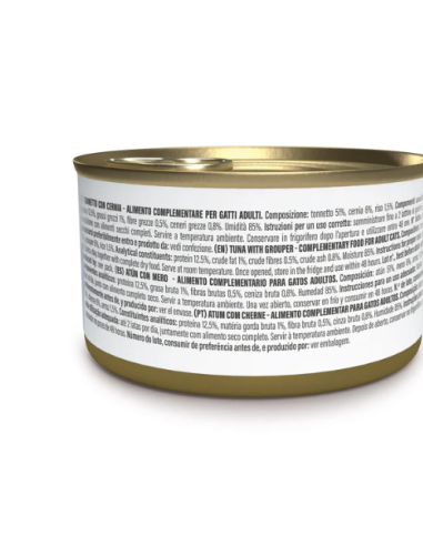 Schesir Tonnetto con Cernia Gr.85 Cibo Umido per Gatti