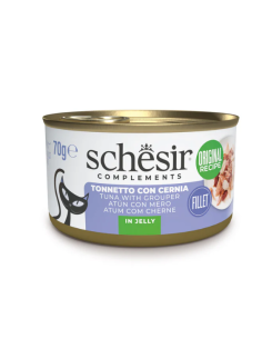 Schesir Tonnetto con Cernia jelly Gr.85 Cibo Umido per Gatti 2