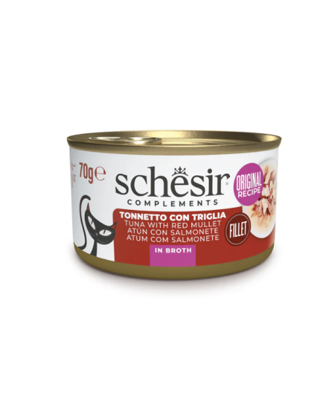 Schesir Tonnetto con Triglia brodo Gr.70 Cibo Umido per Gatti.