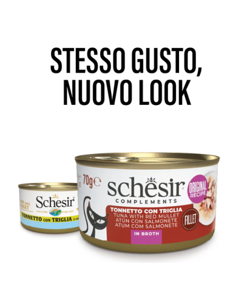 Schesir Tonnetto con Triglia Gr.70 Cibo Umido per Gatti