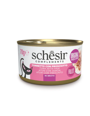 Schesir Tonnetto con Prosciutto Gr.70 Cibo Umido per Gatti
