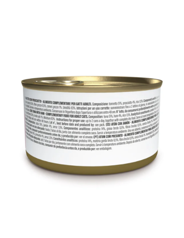 Schesir Tonnetto con Prosciutto Gr.70 Cibo Umido per Gatti