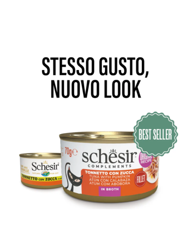Schesir Tonnetto con Zucca Gr.70 Cibo Umido per Gatti