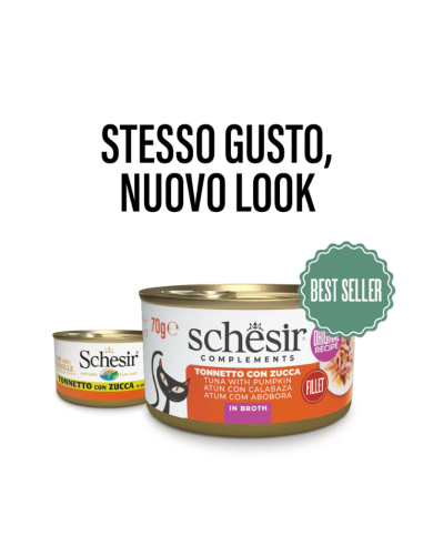 Schesir Tonnetto con Zucca Gr.85 Cibo Umido per Gatti Adulti