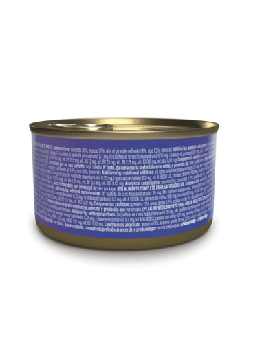 Schesir Tonnetto e Manzo in brodo gr 85. Cibo Umido per gatti .