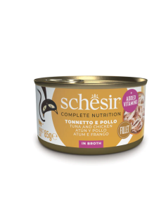 Schesir Tonnetto e Pollo  in brodo Gr.85.Cibo Umido Per Gatti 2