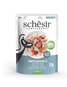 Schesir Cat Busta Tonno Con Nasello in Jelly gr 85. Mangime Umido Per Gatti 2