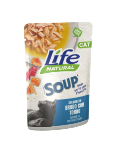 LIFE Cat Busta Soup Salmone in Brodo con Tonno Gr.60.Cibo Umido Per Gatti . 2
