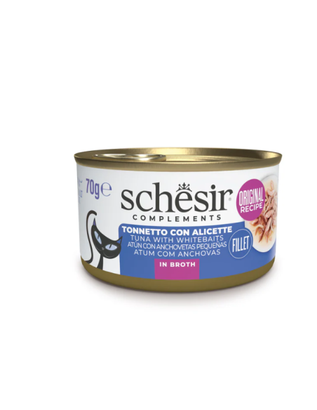 Schesir Tonnetto con Alicette Gr.70 Cibo Umido per Gatti