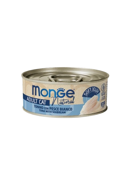 Monge Jelly Tonno e Pesce Bianco gr 80. Cibo Umido per gatti