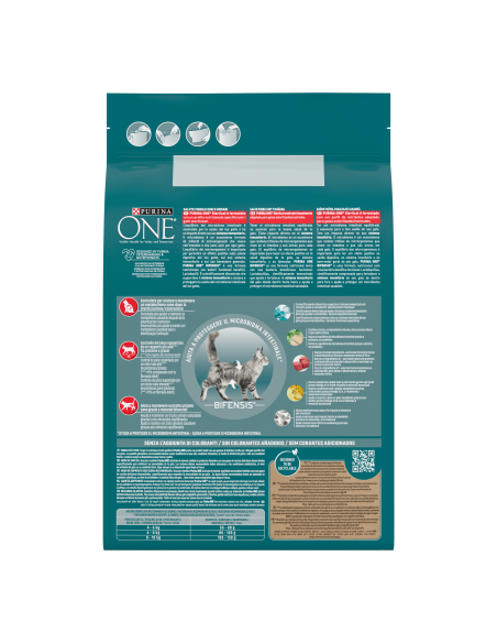 Purina One Cat Sterilised Manzo kg 2,8. Crocchette per gatti .