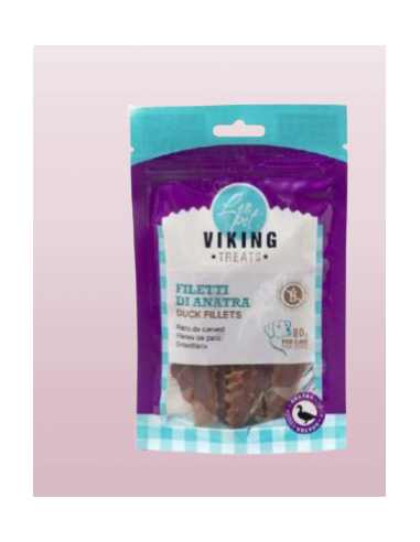 Viking Filetti di Anatra gr 80. Snack per cani