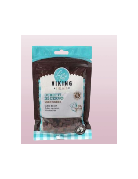 Viking Cubetti di Cervo gr 80. Snack per cani.