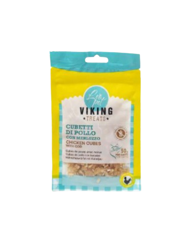 Viking Cubetti Pollo e Merluzzo gr 50. Snack per cani