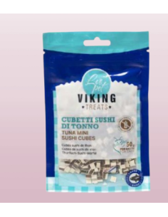 Viking Mini Cubetti Sushi Tonno gr 50. Snack Per Cani