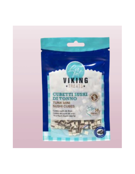 Viking Mini Cubetti Sushi Tonno gr 50. Snack Per Cani