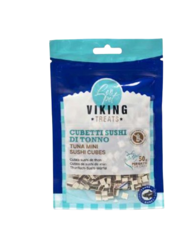 Viking Mini Cubetti Sushi Tonno gr 50. Snack Per Cani