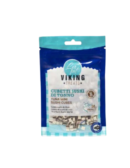 Viking Mini Cubetti Sushi Tonno gr 50. Snack Per Cani