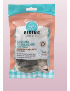 Viking Ravioli Di Salmone gr 80. Snack per cani
