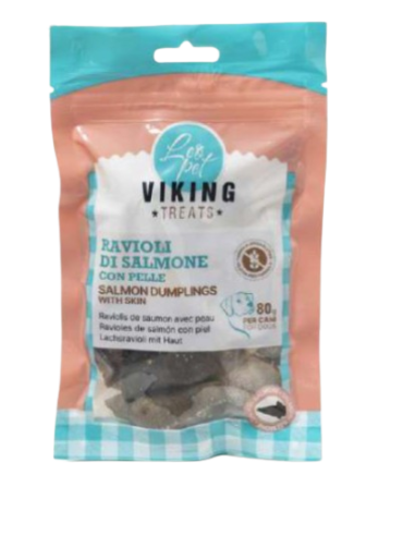 Viking Ravioli Di Salmone gr 80. Snack per cani