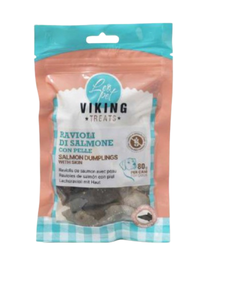 Viking Ravioli Di Salmone gr 80. Snack per cani