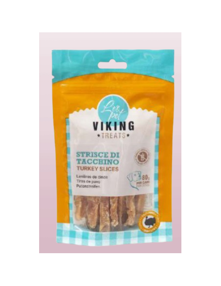 Viking Strisce di Tacchino gr 80. Snack per cani