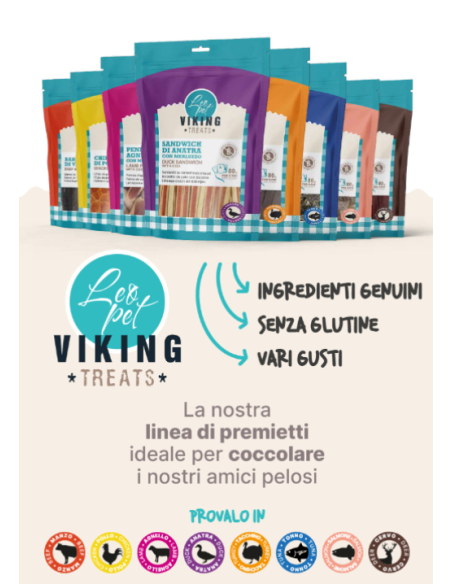 Viking Strisce di Tacchino gr 80. Snack per cani
