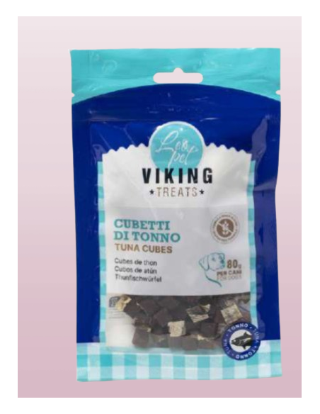 Viking Cubetti Di Tonno gr 80. Snack per cani