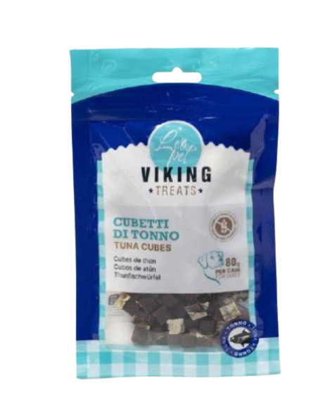 Viking Cubetti Di Tonno gr 80. Snack per cani