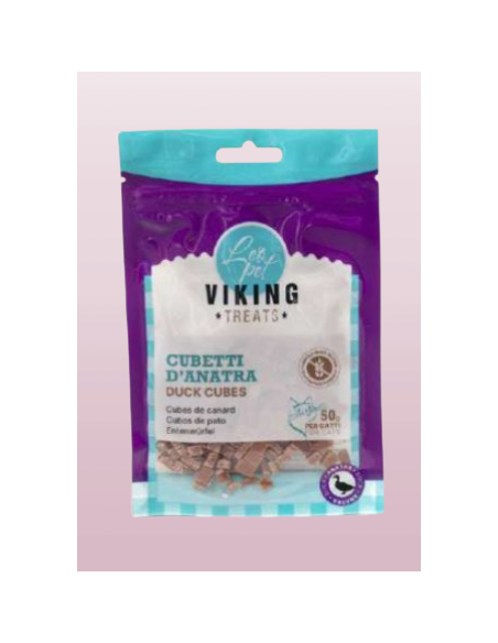 Viking Cubetti di Anatra gr 50. Snack Per Gatti