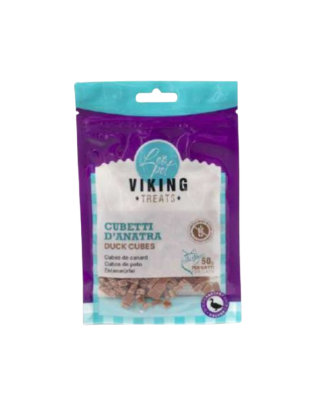Viking Cubetti di Anatra gr 50. Snack Per Gatti
