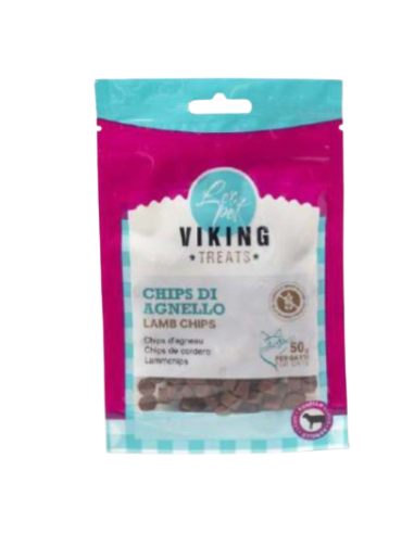 Viking Chips Di Agnello gr 50. Snack Per Gatti