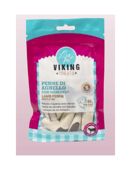 Viking Penne Agnello e Merluzzo gr 80. Snack per cani