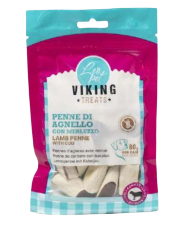 Viking Penne Agnello e Merluzzo gr 80. Snack per cani .