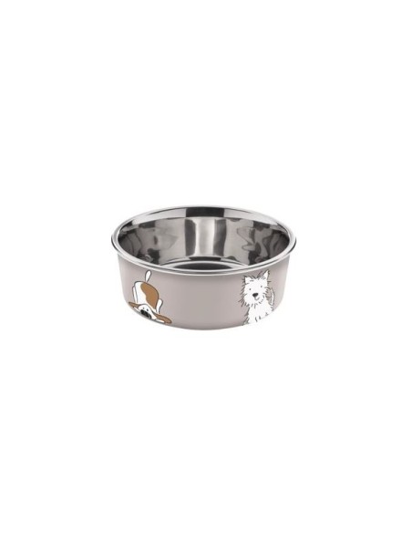 Ciotola Bella xsmall  cm 11 240 ml. Grigia. Ciotola per cani