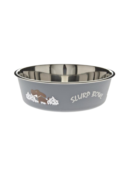 Ciotola Bella xsmall  cm 11 240 ml. Grigia. Ciotola per cani