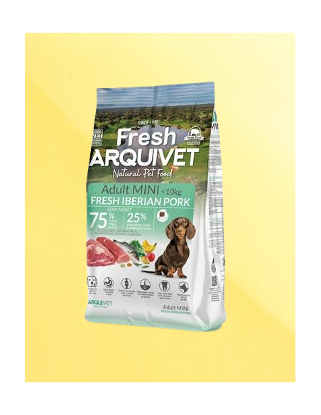 Arquivet Fresh Mini Maiale kg 1. Crocchette per cani.
