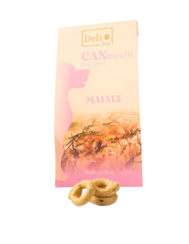 Cantaralli Pugliesi Maiale gr 150. Snack per cani