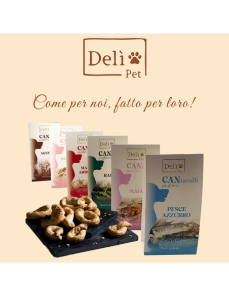Cantaralli Pugliesi Salmone gr 150. Snack Per Cani .