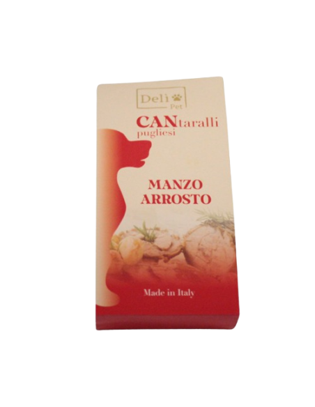 Cantaralli Pugliesi Manzo Arrosto gr 150. Snack per cani.