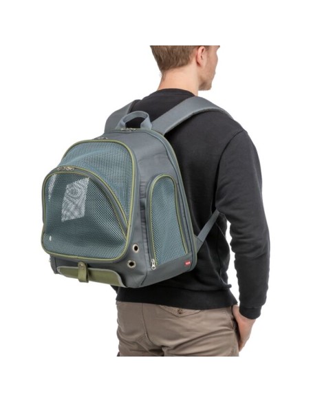 Lyla Zaino 34x22x42 grigio blu. Trasporto per Cani