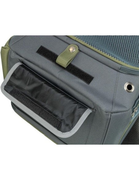 Lyla Zaino 34x22x42 grigio blu. Trasporto per Cani