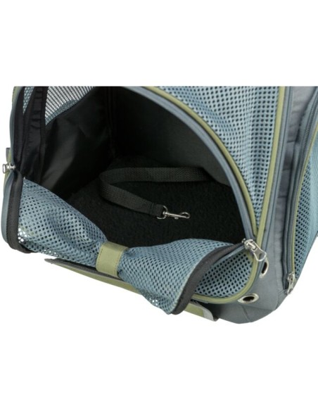 Lyla Zaino 34x22x42 grigio blu. Trasporto per Cani