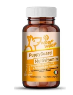 Woof Woof Puppy Guard Multivitamin 75 cpr. Integratori per cani.