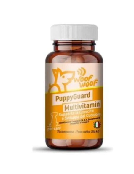 Woof Woof Puppy Guard Multivitamin 75 cpr. Integratori per cani.