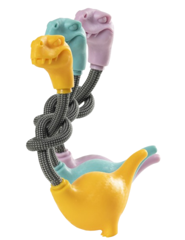 Gimdog Gioco Dinosauri Vari Colori. Giochi per cani