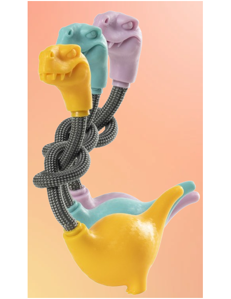 Gimdog Gioco Dinosauri Vari Colori. Giochi per cani