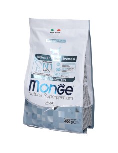 MONGE KITTEN monoproteico TROTA GR.400. Cibo Per Cuccioli di gatto